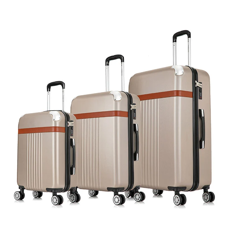 Bagagli retrò in ABS con cinturino in ecopelle